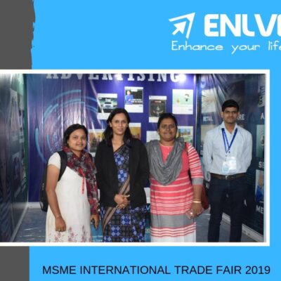 Members of JAE having stalls at MSME International Trade Fair.