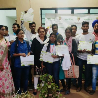Winners of AGRITHON felicitated at our office on 15th February 2020.
